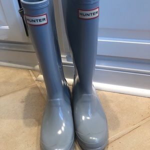 Tall Hunter boots - Grey, size 6
